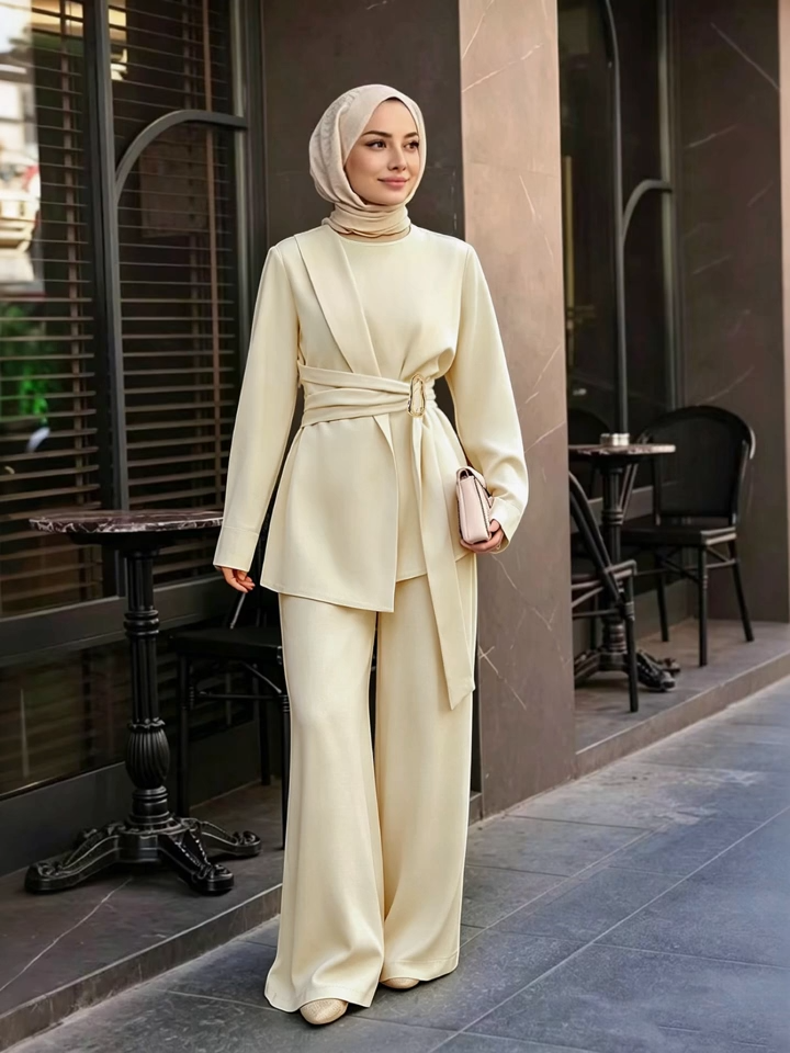 Ensemble Chic Ceinturée